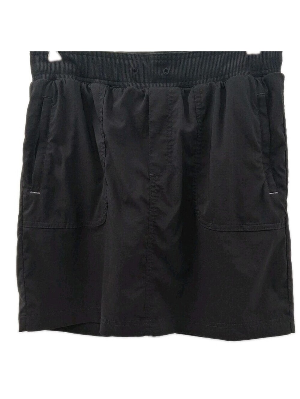 LL Bean Vista Camp Skort Women's Medium Black Skirt Casual Golf Tennis Hike